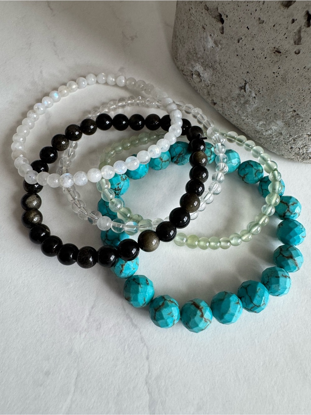 Set of 5 Beaded Bracelets